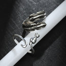 Wear Yarn Guides Jewelry Crochet Loop Knitting Loop Sewing Hook Knitted Ring