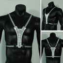 LED Reflective Running Vest, Women Men Warning Lights Safety Gear (Black) Newly