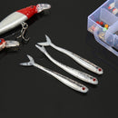 8pcs/lot Soft Fish Fork Tail Fishing Lures Artificial 1.7g 8cm Bionic Baits F