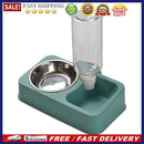 Pet Cat Double Bowl Automatic Drinking Food Feeder Cage Dog Cats Water Foun