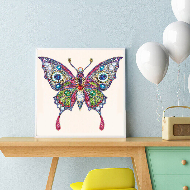 5D DIY Partial Special Shaped Diamond Painting Butterfly Poster Kit (UP266)