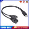 30cm USB2.0 Male to Dual USB Female USB Charging Power Cable Extension Cord