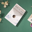 17 Keys Kalimba Wood Thumb Finger Piano Musical Instrument for Beginner (D)