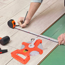 100m Open Reel Retractable Fiberglass Tape Measure Metric Measuring Ruler Newly