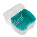 Denture Box Bathroom Travel Denture Cup False Tooth Cleaning Container (D) Newly