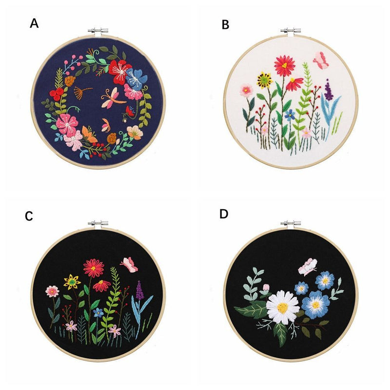 DIY Embroidery Starter Kit Cross Stitch Suit Needle Thread Kit Handmade Crafts