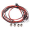 4pcs 3mm White Red LED Lights for 1/12 1/18 1/10 1/8 Axial Scx10 Traxxas RC Cars