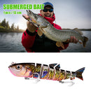 13cm 22g Plastic Lure 8-section Artificial Hard Bait Sea Fishing Tackle (A)