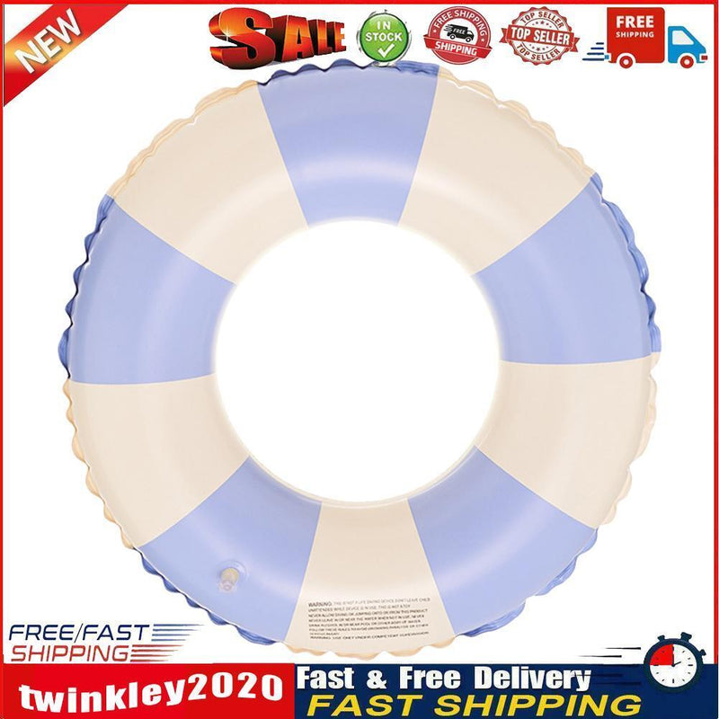 Blue Striped Swimming Ring First-Class Seam Technology Thickened Ring (70) Newly