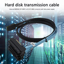 1m Mini SAS 36P SFF-8087 to 4 SAS 29P SFF-8482 Cable with 15P SATA Power
