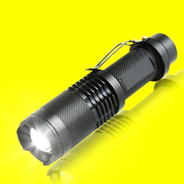 zoom USB Charging Zoomable Torch Lamp COB side light LED Glare Glashlight