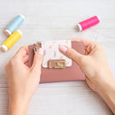 Tassels Women Short Wallet PU Leather Clutch Card Bag Female Purse (Pink)