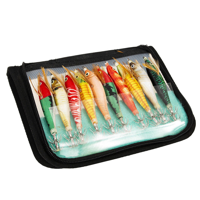 10pcs Shrimp Baits Lure Artificial Shrimp Swimbait Outdoor Squid Fishing Tackle