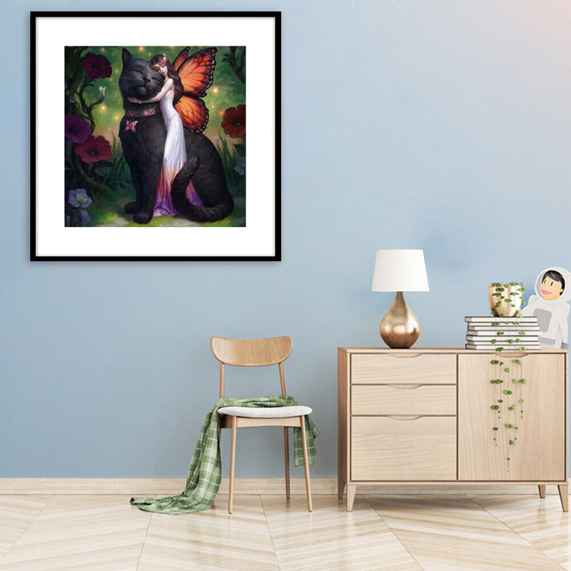 Beauty Cat 5D Diamond Painting Embroidery DIY Cross Stitch Home Decor Gifts