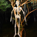 Halloween Luminous Skeleton Decor Full Body Movable Joints Skeleton Party Prop