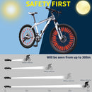 Spoke Reflector 12 Pieces MTB Bike Wheel Spoke Reflective Strips (Orange)