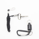 Magnetic Buckle Portable Carabiner Lure Magnet Hanging Clasp Holder (Black)