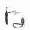 Magnetic Buckle Portable Carabiner Lure Magnet Hanging Clasp Holder (Black)
