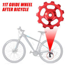 Bike Rear Derailleur Jockey Wheel Aluminum Ceramic Bearing 11T MTB Guide Roll