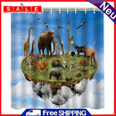 Bath shower curtain decoration waterproof Print (1