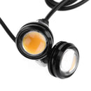 Universal 1 Pair High Performance Eagle Eye Yellow LED Car Daytime Running Light Car