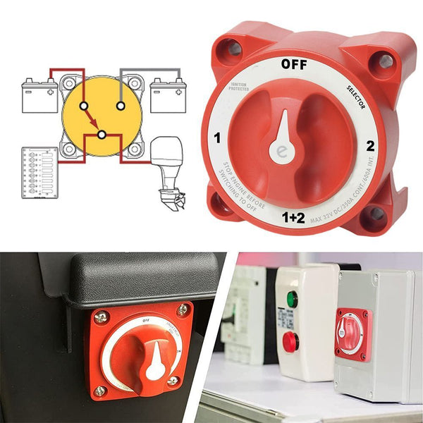 E-Series Safe Cut Off 4 Position 32V 350A Battery Rotary Disconnect Switch