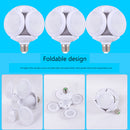 Mini LED Football Bulb Foldable Light Fan Blade Folding Bulbs (90mm/110V) Newly