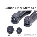 RISK Bicycle Headset Cover Carbon Fiber MTB Road Bike Stem Top Cap (28.6mm)