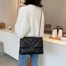 Casual Large Capacity Totes PU Leather Women Handbag Flap Shoulder Crossbody Bag
