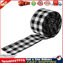 2m Christmas Lattice Ribbon Gift Packing DIY Wrapping Strip (Black White) Newly