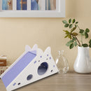 Assembled Hamster Slide Toys Guinea Pig Hamster Cage House Nest (Purple) Newly