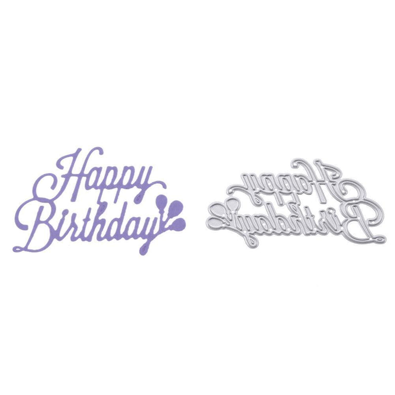 Birthday Writing Pattern Decor DIY Machining Die Carbon Steel Stencil