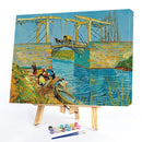 Painting By Numbers Water under Bridge Canvas DIY Colorful Oil Drawing Picture