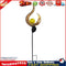 Solar LED Sun Moon Flame Light Retro Iron Landscape Lawn Lamps (B)(Yellow) Newly