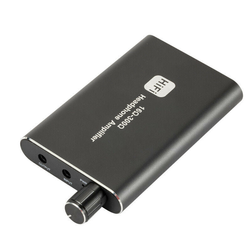 HIFI Headphone Amplifier Portable Earphone AMP 3.5mm w/ Audio USB Cable 16-300?