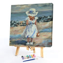DIY Hand Painted Paint By Numbers Oil Canvas Pictures Play By The Sea Kit Gift