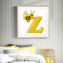 5D Diamond Painting Kit DIY Bee Round Drill Mosaic(B3535)