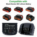 Battery Charger Charging Dock Cable Adaptor For Black&Decker Li-ion Battery