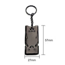 Three-Pipe Keychain Whistle EDC High Decibel Emergency Whistles (Black) Newly