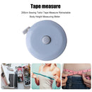 2m Retractable Measure Tape Kid Height Size Gauge Measurement Ruler (Blue) Newly