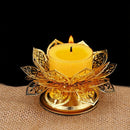 Incensecone Craft Lotus Seat Decoration Brass Incense Burner Lotus Lamp holder