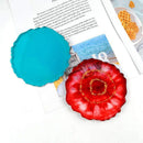 Silicone DIY Crystal Drop Gel Epoxy Glue Mold Irregular Coaster Cup Mat (A)