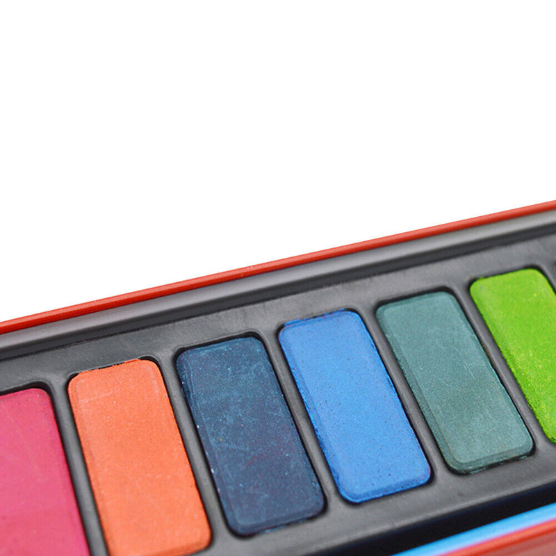 12/18/24 Colors Solid Watercolor Paint Set Drawing Pigment Kid Art Painting T