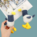 Net Decoration Cartoon Cheering Duck Plush Keyring Keychain Pendent Psyduck