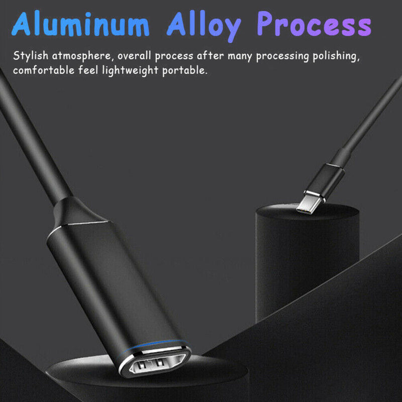 USB 3.1 USB-C to HDMI Adapter Male to Female Converter Adapter Cable for Laptop