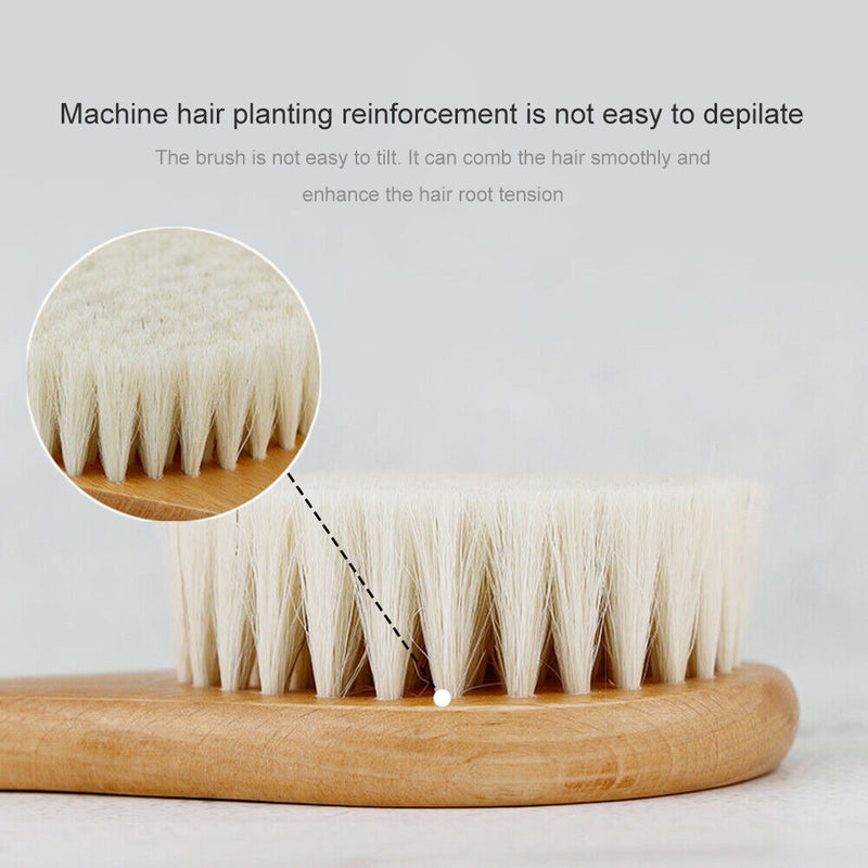 Baby Rubbing Artifact Wash Hair Beech Wool Brush Haircut Soft Cleaning Newly