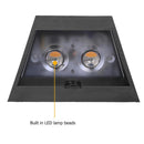 2 Pack LED Solar Lights ABS for Outdoor Home Garden Decor (Warm Light)