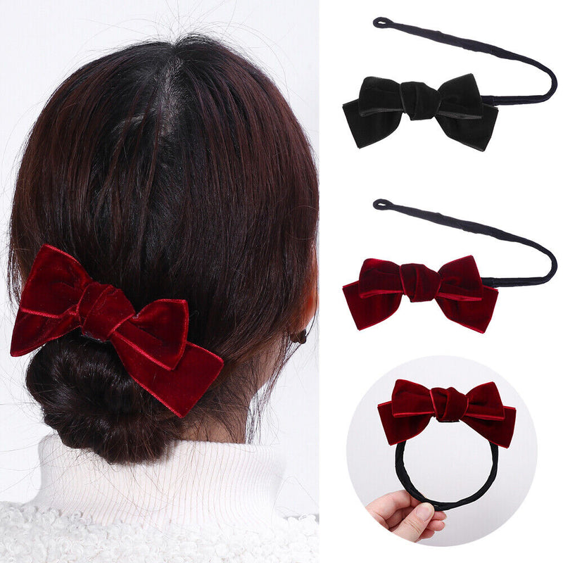 Styling Bow Pattern Hair Making Tool Hair Rope Bun Maker Hairstyle Headband