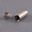 Portable Titanium Drug Holder Case Waterproof Tablet Box with Keychain (M)