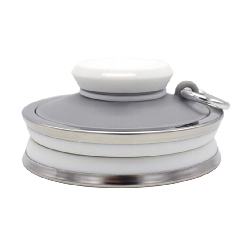 Sports 500mL Collapsible Soft Kettle Outdoor Silicone Water Bottle (White) Newly